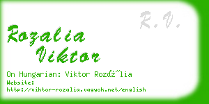 rozalia viktor business card